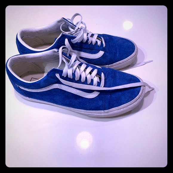 vans blue suede shoes